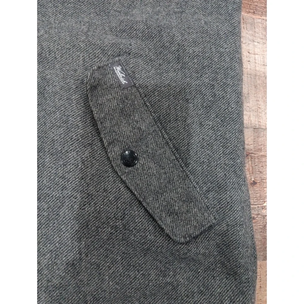 Men's Woolrich Wool Shell Puffer Full Zip Vest Sz Large‎ 2636